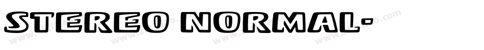 Stereo Normal字体转换